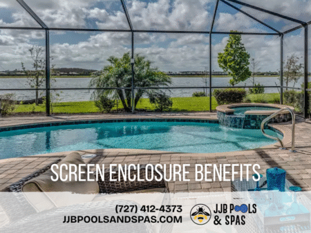 One of the most effective additions is a well-designed screen enclosure. Beyond adding an architectural feature, enclosures protect water quality, improve safety, and expand the usability of outdoor living spaces.
