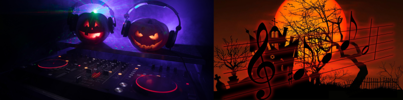 Mix traditional Halloween songs with upbeat party favorites so the playlist doesn't become repetitive.  Halloween classics might include songs such as Thriller, Ghostbusters and Monster Mash, followed by dance, pop, rock, or beach-party favorites.